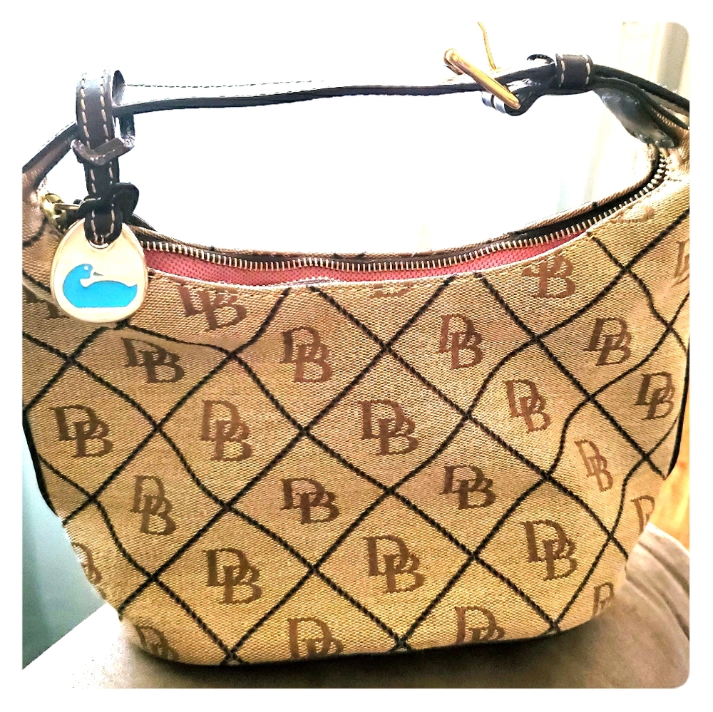 Dooney & Bourke signature canvas bucket purse